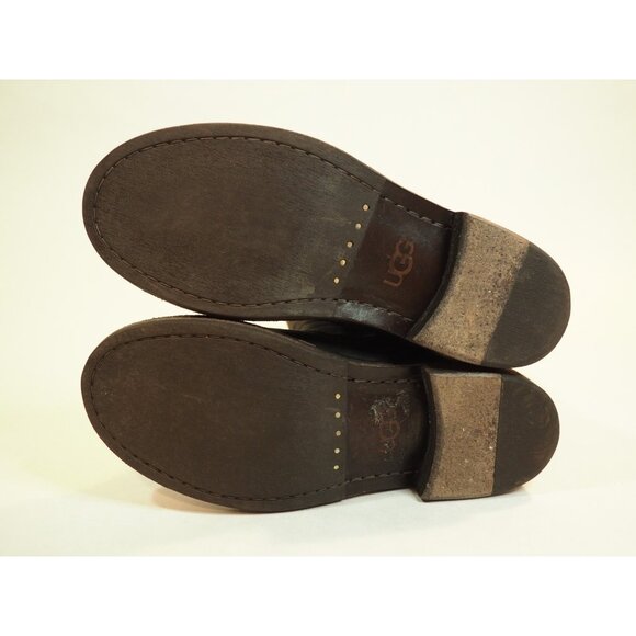 Ugg Dark Gray Leather Calf High Zipper Buckled Boots, Size 6 (US) - Picture 10 of 11